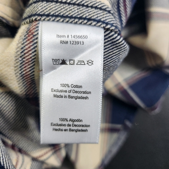 Jachs Shirt Men XXL MFG Hetitage Flannel Plaid Long Sleeve Outdoor Bust Pockets - Picture 10 of 14